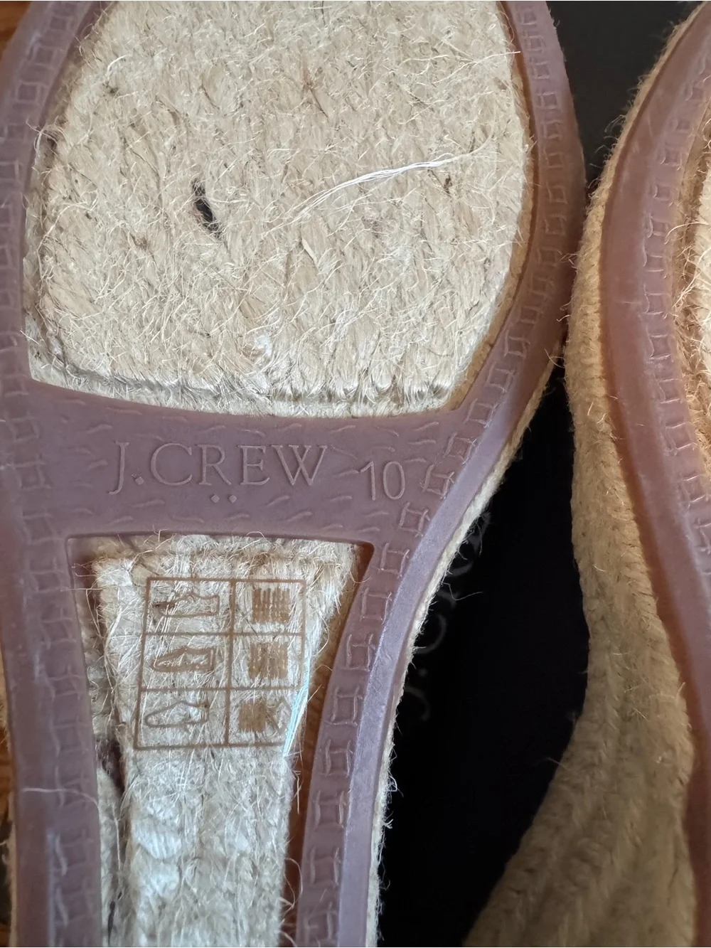 J.Crew Navy Canvas Espadrille Wedge Shoes – Size 10 – NWT